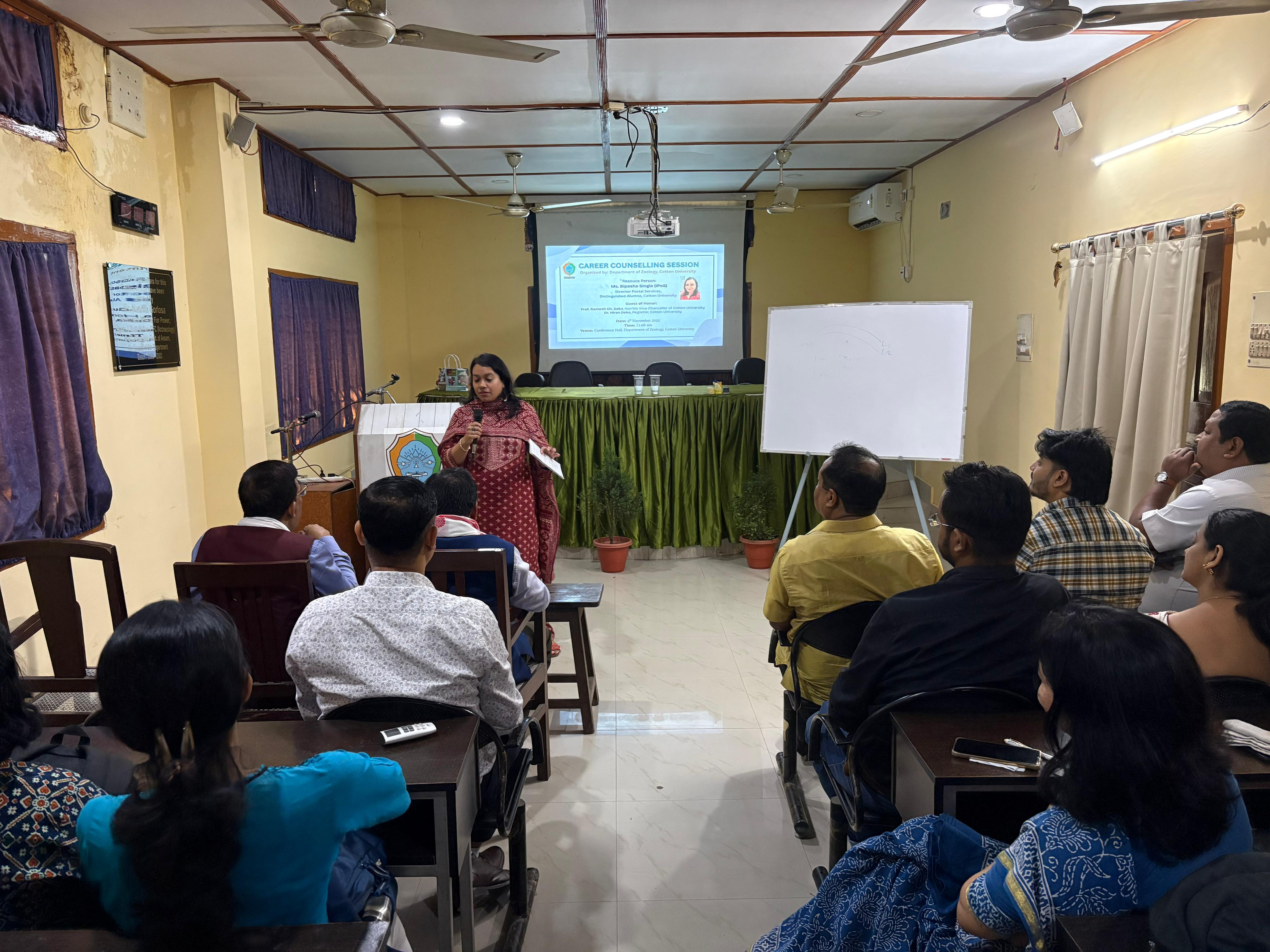 Career Counselling Session by Ms. Bipasha Singla (Director, Postal Sevice)