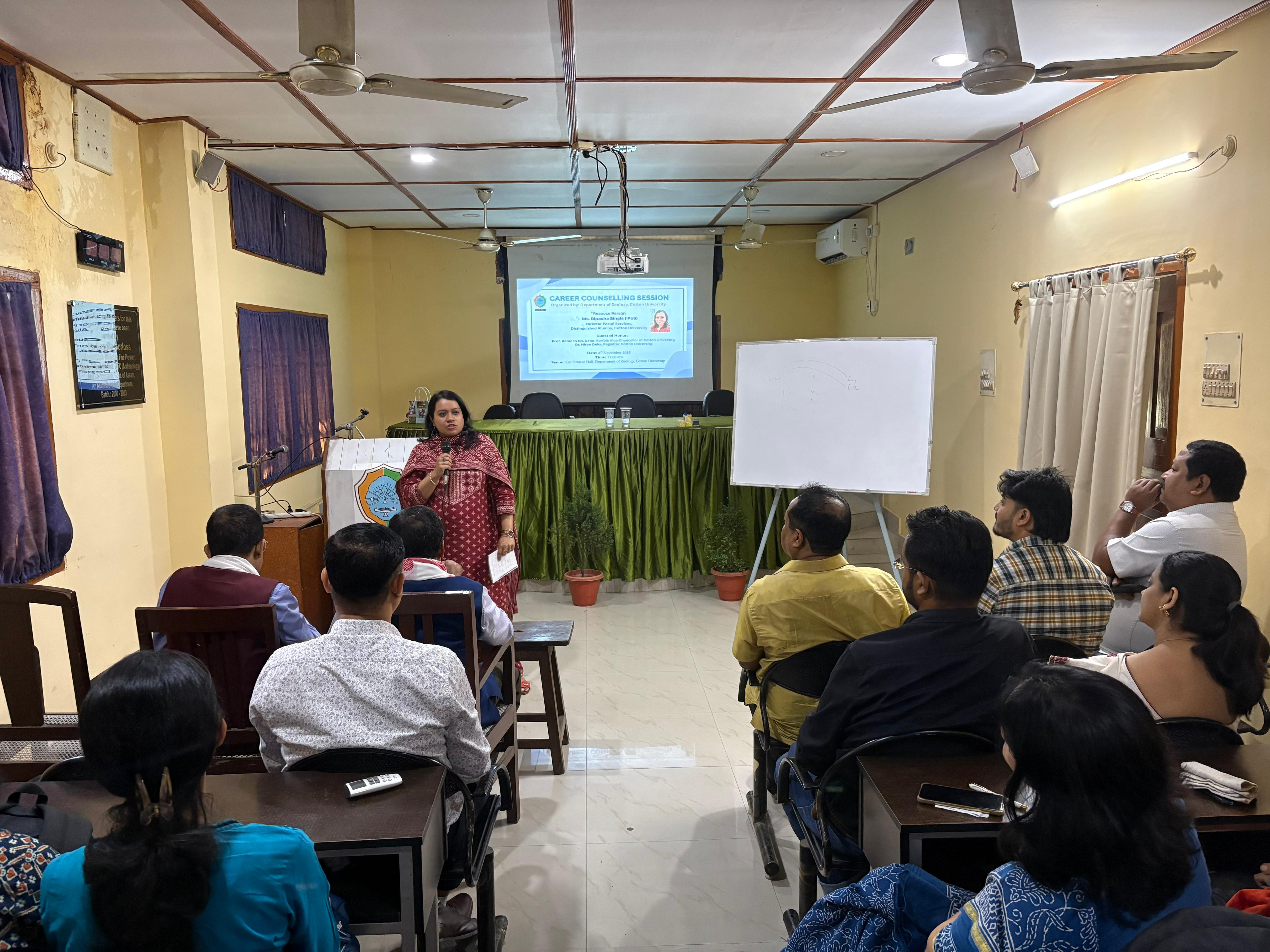 Career Counselling Session by Ms. Bipasha Singla (Director, Postal Sevice)
