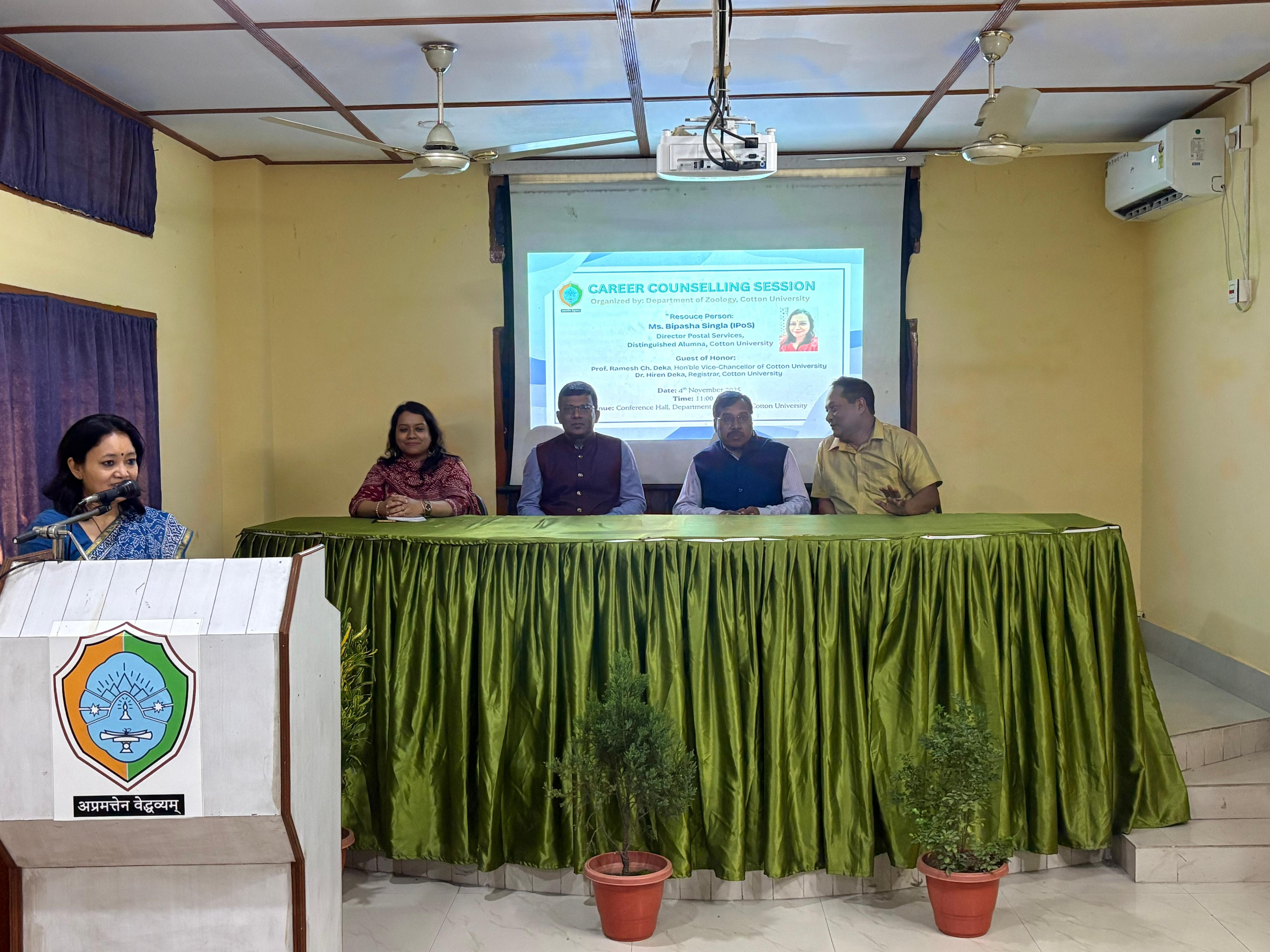 Career Counselling Session by Ms. Bipasha Singla (Director, Postal Sevice)